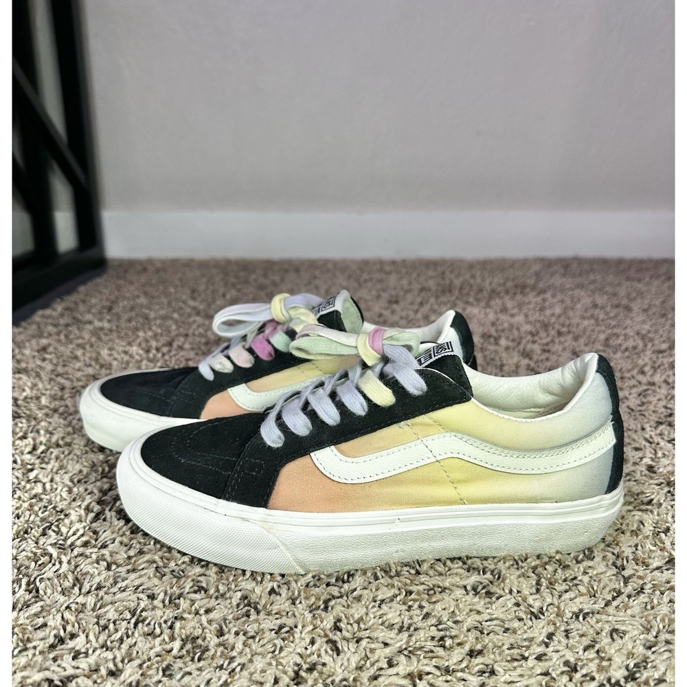 Vans Old Skool Pastel Block Multi Black M6.5/Womens Size 8 Shoes Sneakers